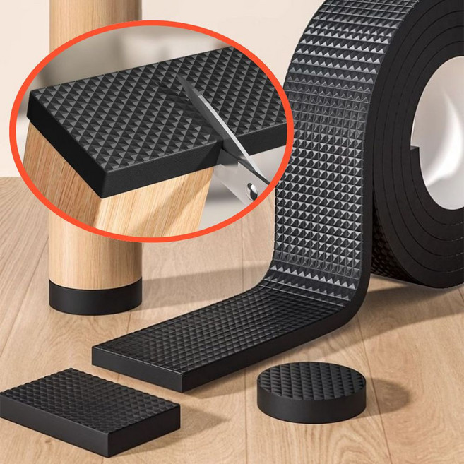 오제브 밀리지 않는 가구 의자 소음방지 패드 스티커, 2개