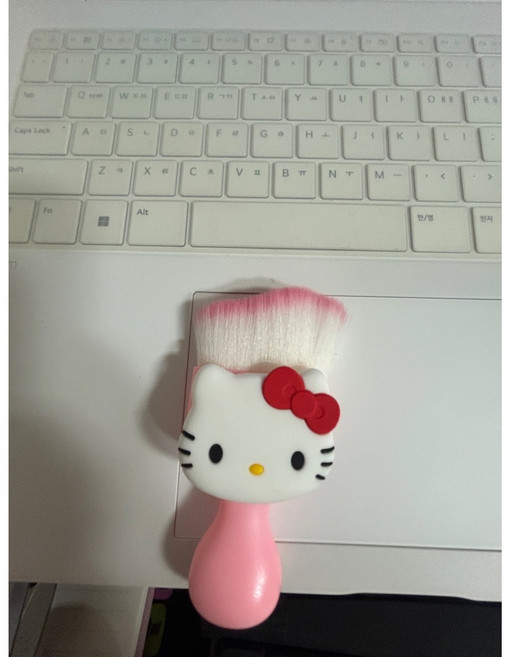 씨플 산리오 레드 헬로키티 자동차 모니터 키보드 먼지 청소 브러쉬, 레드리본-키티청소브러쉬