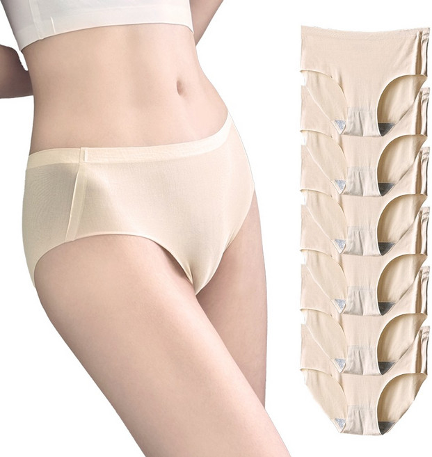 더미베어 무봉제 노라인 팬티 속옷 편안한 기본 여성팬티 6개