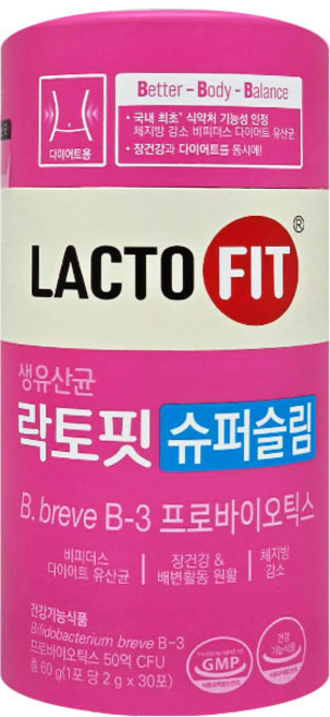 락토핏 슈퍼슬림 30p, 60g, 1개
