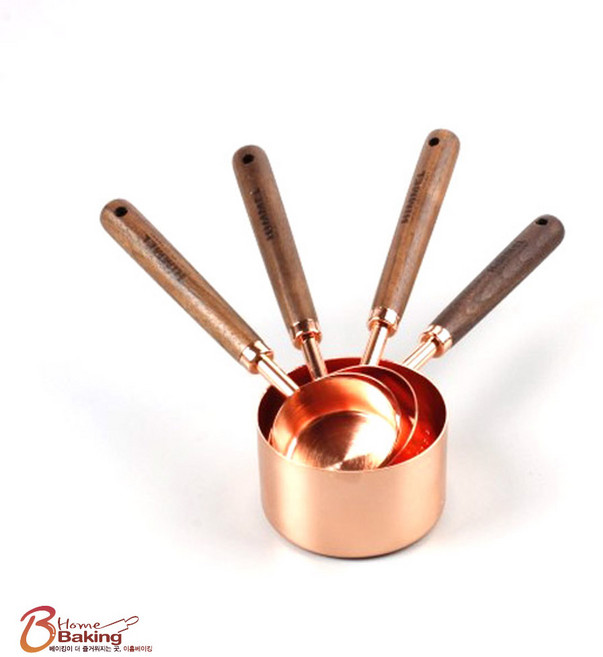 이홈베이킹 힘멜티타늄계량컵세트4종 로즈골드, 1세트