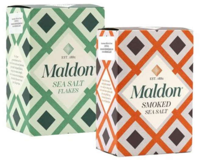 Maldon 바다 소금 플레이크 훈제 팩 세트(각 1팩 4.4oz), 1개
