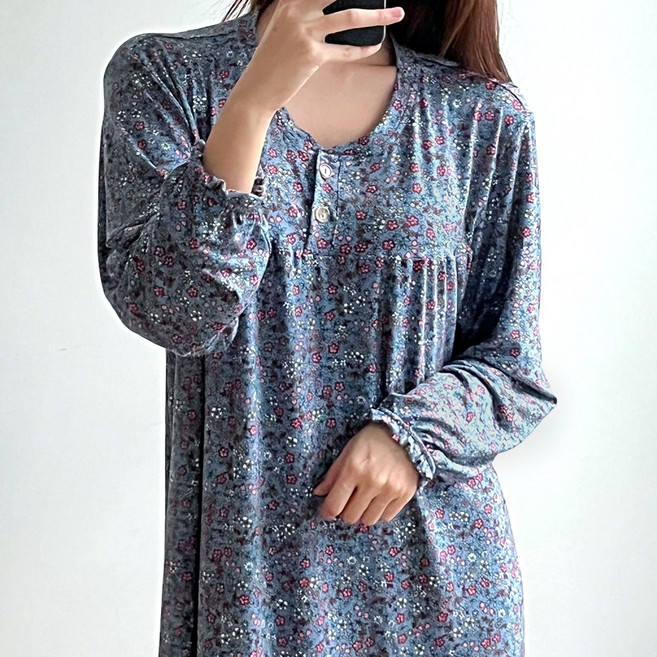 엘라운지 수피아 수면 홈웨어 빅사이즈 원피스 파자마