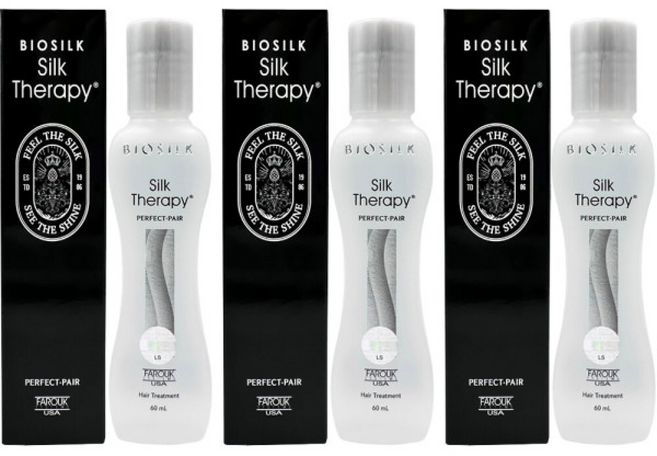 실크테라피 퍼펙트 페어 에센스 헤어에센스 손상모발케어 건강한모발, 60ml, 3개