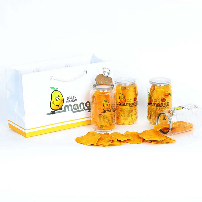 수은유통 망고 원물97% 베트남 건망고 x 3개 선물포장 달지않는 건망고, 150