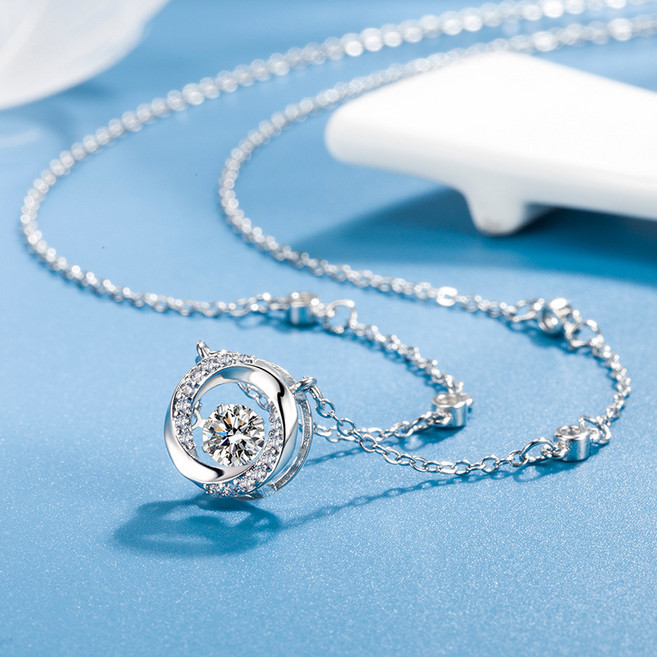 LOVFAS S999 3초 심쿵 여성 은목걸이 순은999 여성 롱목걸이 사이즈 조절 가능 선물추천 미니멀 디자인