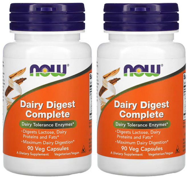 [정품보장]NOW Foods 나우푸드 데일리 다이제스트 컴플리트 엔자임 소화 효소 90정 X 2병, 2개