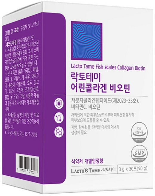 락토테미 어린콜라겐 비오틴 분말 30포, 1개, 90g