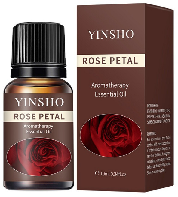 YINSHO 香氛精油 玫瑰花香, 1個, 04. Y 玫瑰10ML