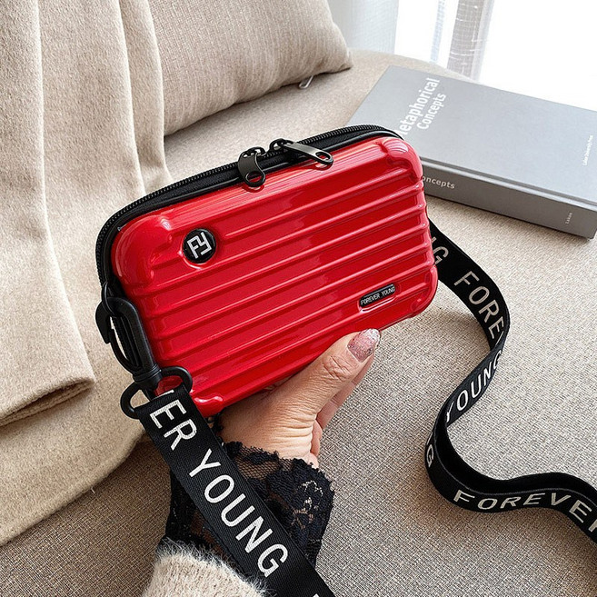 굿프랩 미니 하드 캐리어 다용도 파우치 크로스백