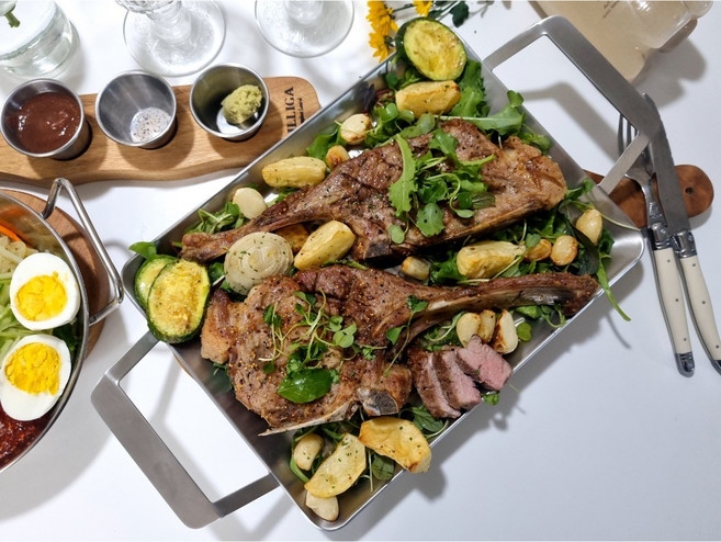 캠핑 국내산 숯불 돼지 돈마호크 망치목살 650g, 1개