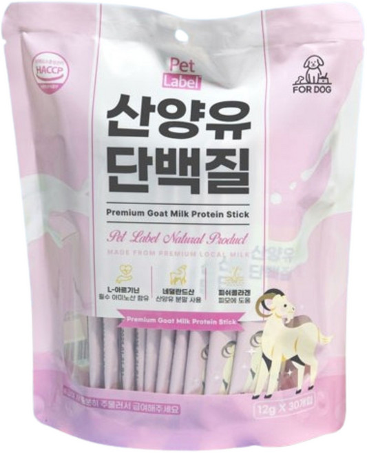 펫라벨 그릭 요거트 강아지간식 장건강 30 개입 (12 g x 30ea), 1개, 360g, 우유