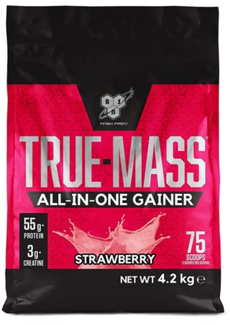 BSN 비에스엔 트루 매스 올인원 게이너 딸기 4.2kg 단백질 쉐이크 True-mass, 1개
