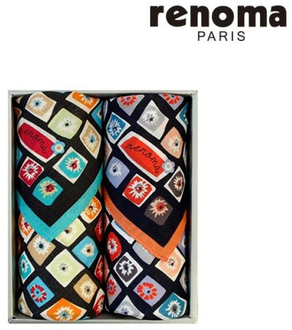 닥스ACC R141 레노마 남녀 2매세트 손수건