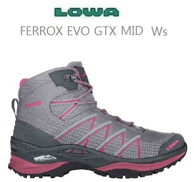 로바 페록스 EVO GTX MID Ws (그레이 퓨치아)