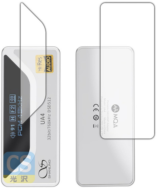 PDA 공방 SHANLING UA4 대응 Crystal Shield 보호 필름 [표면용후면용] 광택 일본제, 1개