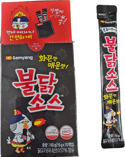 불닭 소스 스틱, 160g, 18개