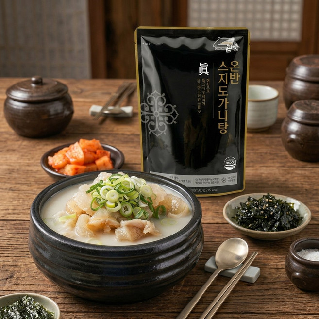 다모아 온반 스지도가니탕 진한 사골국물 쫄깃한 스지 듬뿍 보양식 즉석탕, 3개, 500g