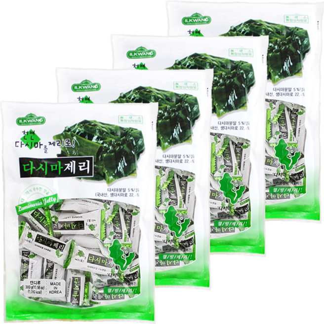 다시마 제리 묶음 280g 젤리, 4개