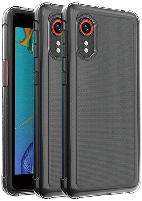 스톤스틸 1+1 갤럭시 엑스커버5 X cover5 투명 젤리 방탄 범퍼 케이스 (G525)