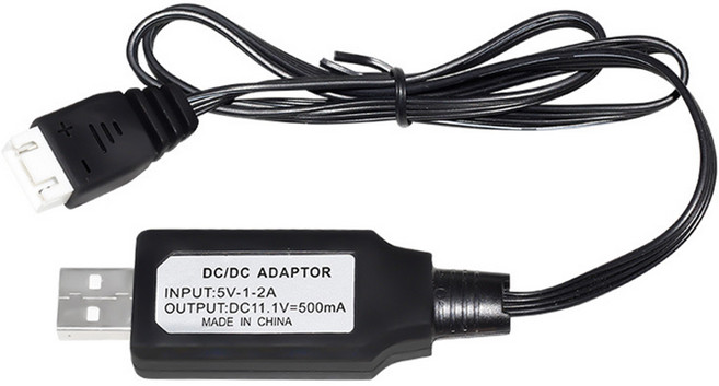 올칩 11.1V 리튬 배터리용 XH-4P USB 충전기 RC카 드론 보트 호환 충전 케이블, 1개, (CX-20) 11.1v USB충전기