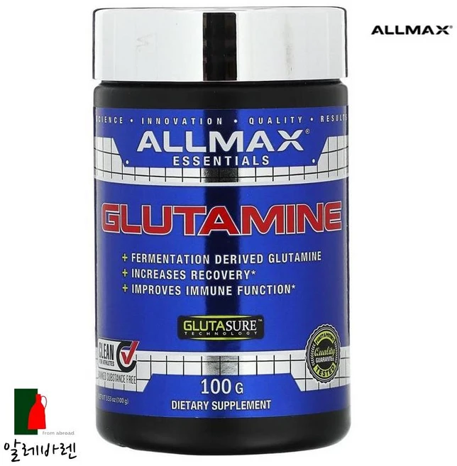 ALLMAX Nutrition L Glutamine 올맥스 뉴트리션 L 글루타민 100g, 1개 - 쿠팡
