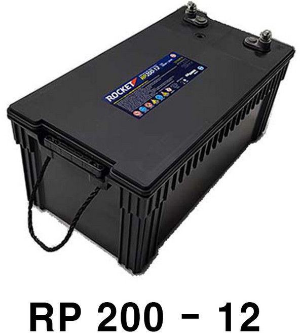 ROCKET RP200-12 12V200AH 연납축전지 배터리, 1개, 1개입