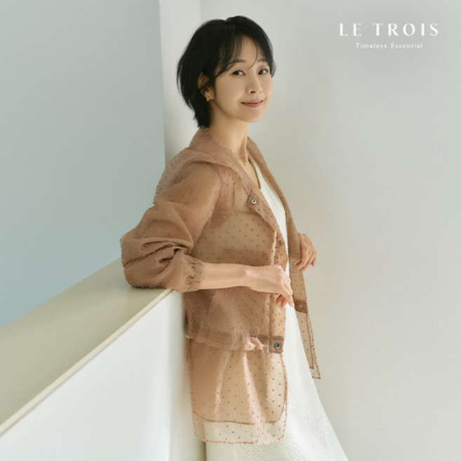 26SS 르투아 도트 시스루 후드 점퍼