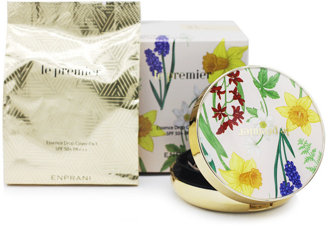 엔프라니 르 프리미어 에센스 드롭 커버 팩트 (본품+리필), 21호(라이트베이지), 1개