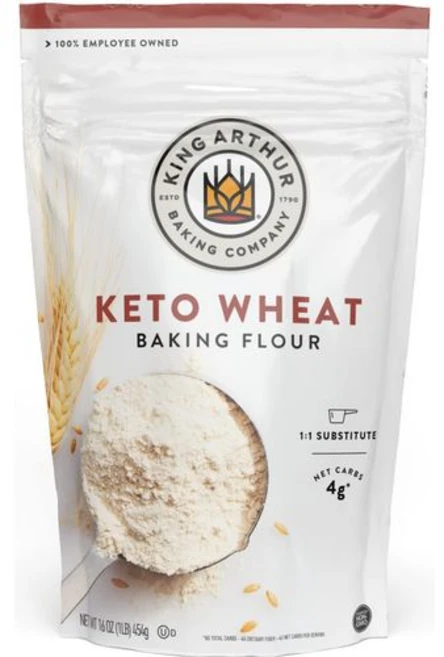 킹 아서 케토 밀가루 블렌드 비유전자 변형 프로젝트 인증 King Arthur Keto Wheat Baking Flour: 1:1 All-Purpose Flour Substit, 453g, 1개 - 쿠팡