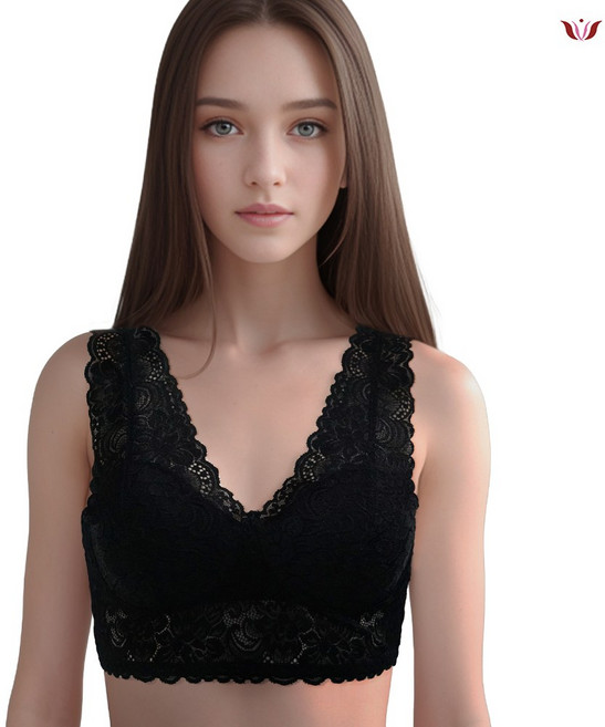 리베앙 국산 레이스 노와이어 브래지어 빅사이즈 브라탑 브라렛 런닝형 1105