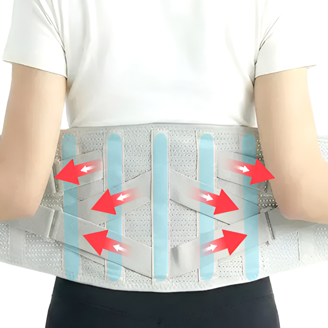 쇼가트 남성 여성 허리 복대 고탄력 허리보호대, 그레이, 1개