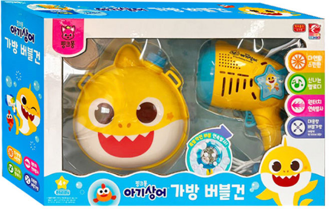 아기상어 가방 버블건, 1개