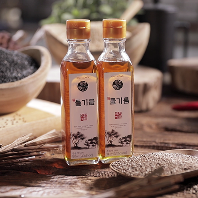 개성방앗간 들기름 180ml, 2개