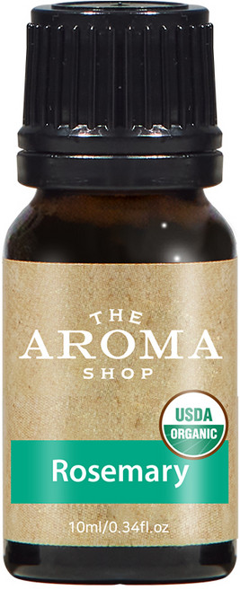 더아로마샵 USDA 유기농 에센셜오일 디퓨저 아로마테라피 숙면 힐링, 1개, 10ml, 로즈마리 유기농 에센셜오일