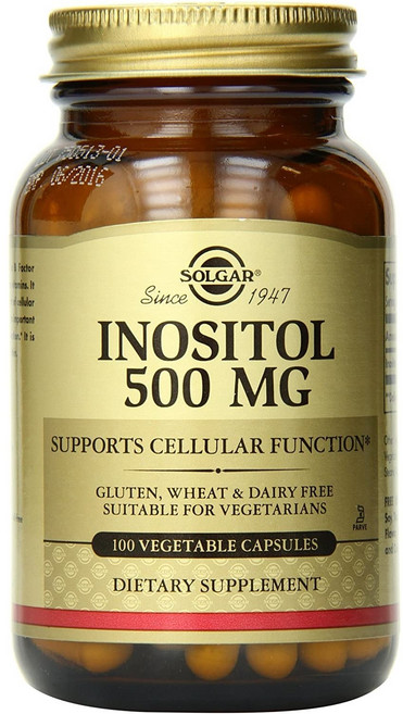 SOLGAR 肌醇素食膠囊 500mg, 100顆, 1罐