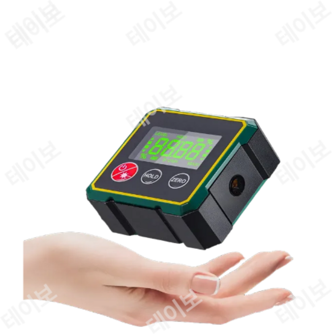 테이보 강력자석 디지털 수평계 수평/수직/경사 다기능 측정 고강도알루미늄 방수방진 양방향레이저, 1개