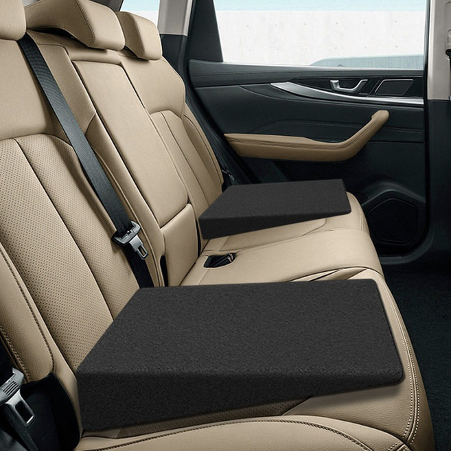 2열 평탄화 뒷자석 쿠션 기울기 삼각 차박 받침 패드, 6CM 스펀지 평판 패드 1개, 단일 사이즈