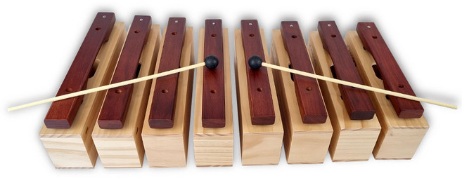 HAOSEN 하오센 알토 낱건반 8음 실로폰 HBXA-8, 다크 브라운, 8판, 1개