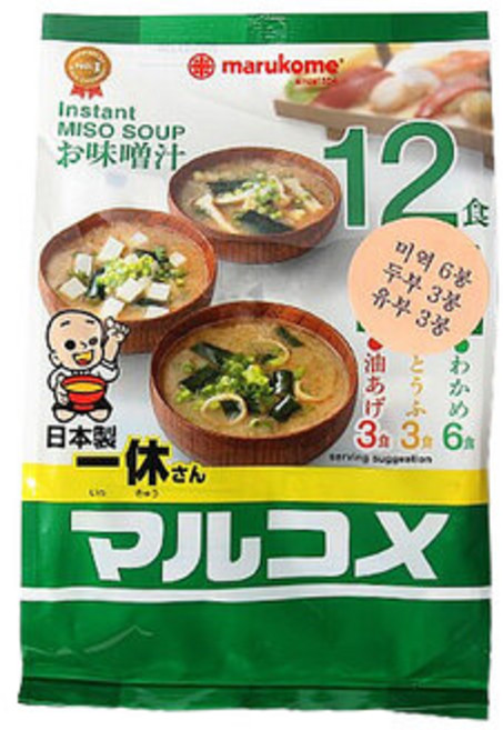 마루코메 잇큐상 즉석미소 겐넨 12식, 186g, 1개