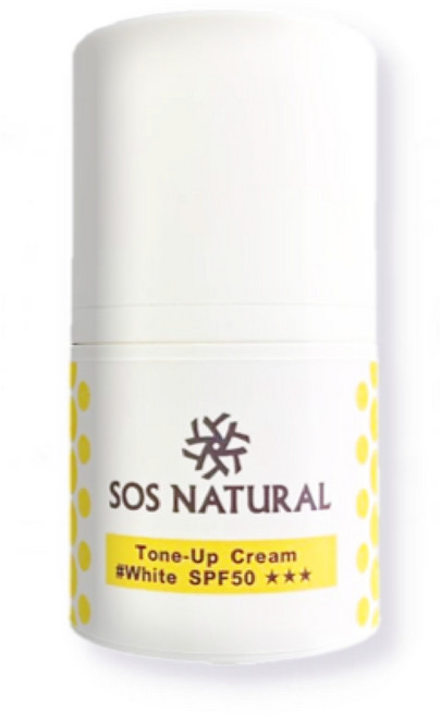 SOS NATURAL 素顏霜 SPF50 提亮膚色 保濕滋潤 打造自然光澤美肌, 30g, 2件
