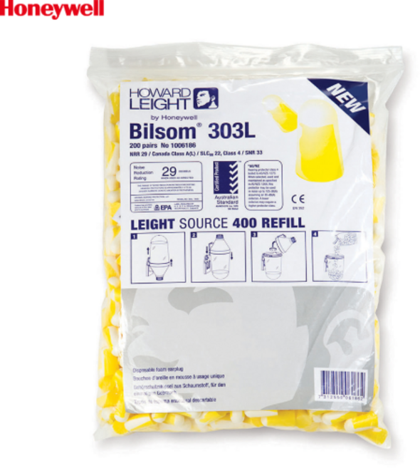 하니웰 Bilsom 303 귀마개 리필용 폴리백 끈없음 200쌍x1팩, 1개