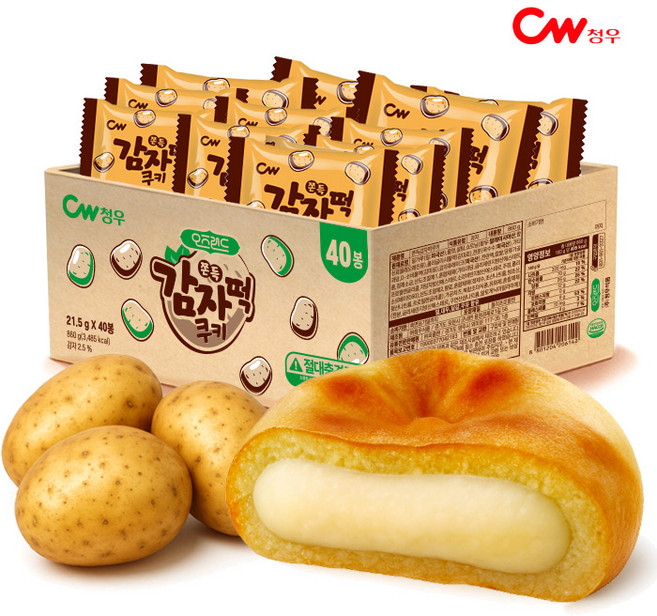 [신제품] 청우 오즈랜드 쫀득 감자떡쿠키, 1개, 860g