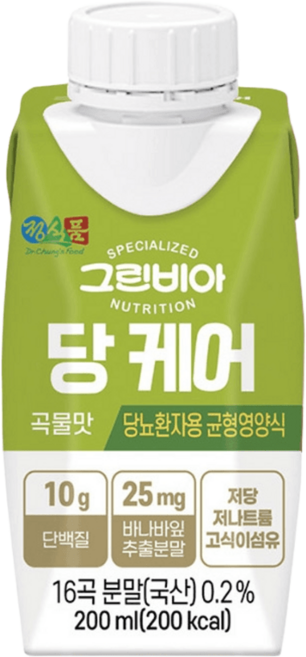 당 케어, 곡물맛, 36개, 200ml