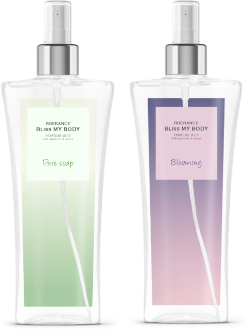 1+1 [로에랑스] 대용량 퍼퓸 바디 미스트 250ml, 06.바디미스트_퓨어솝, 08.바디미스트_블루밍, 2개