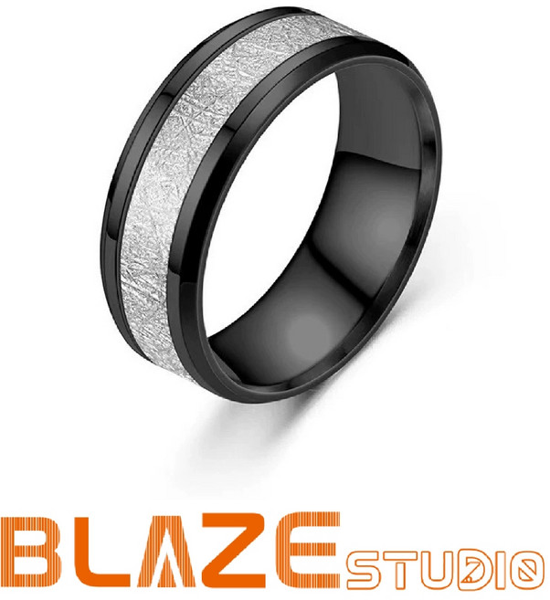 BLAZE 霧淞紋鈦鋼戒指