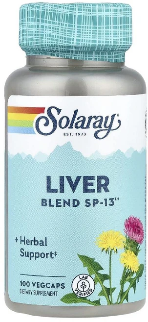 솔라레이 밀크시슬 리버 블렌드 Liver Blend SP-13 아티초크 해조류 캡슐100정 - 쿠팡