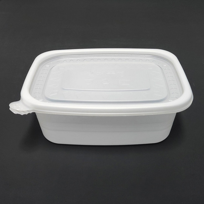 (맞춤팩) 일회용 죽용기 100개SET (용기+뚜껑), 1세트