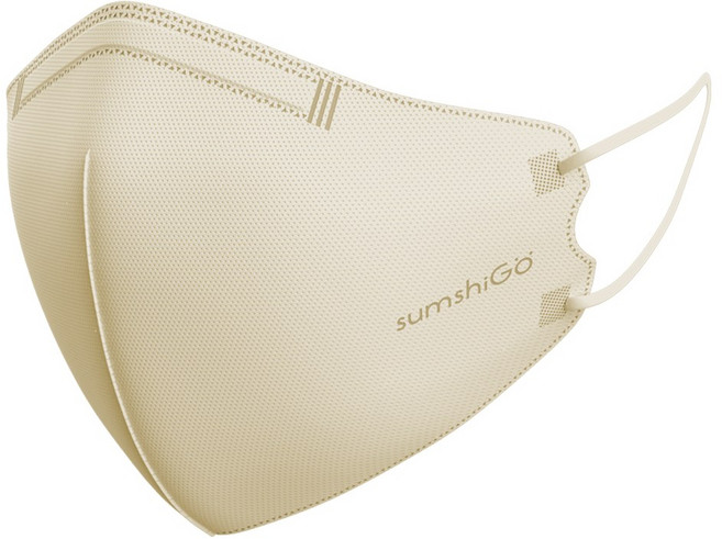 미엘 숨쉬고 스타일업 컬러마스크 내츄럴 베이지 대형 10매 귀가 편한 마스크, 1개, 10매입