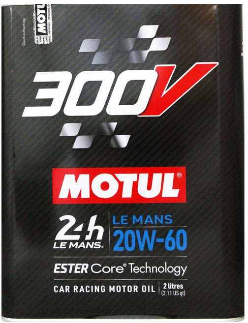 MOTUL 300V 賽車機油 20W-60 5W-40 5W-30 0W-40 0W-20 雙酯基 全合成 黑鐵罐 2公升, 1個, 20W60